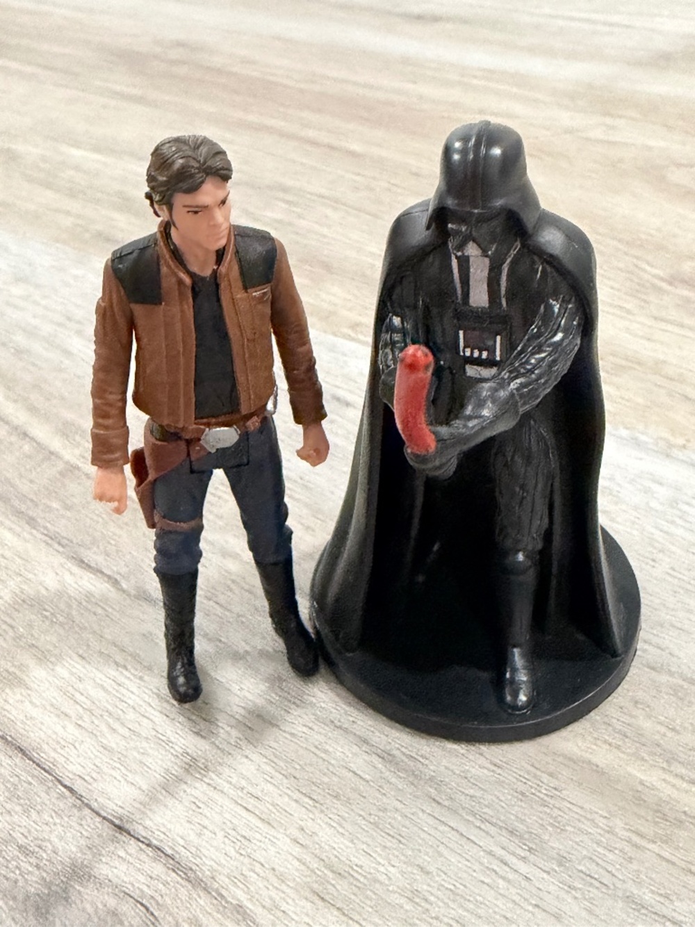 Star Wars Han Solo + Darth Vader Figure Lot Hasbro Disney